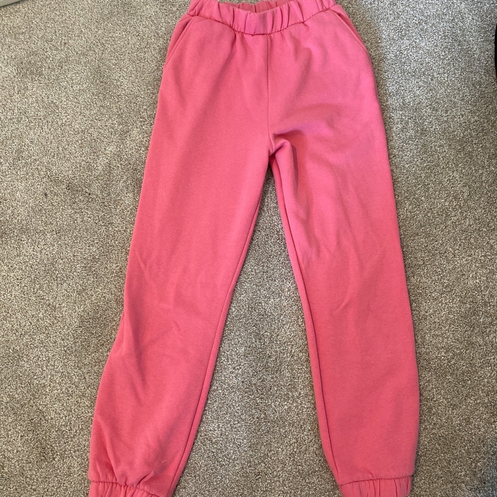 zara size small pink sweatpants